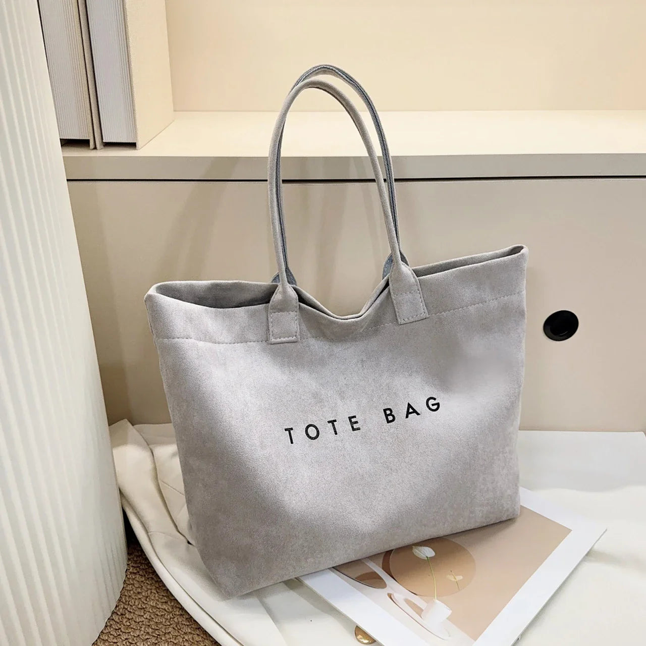 Edle Shopper Lederoptik mit Innenfächern