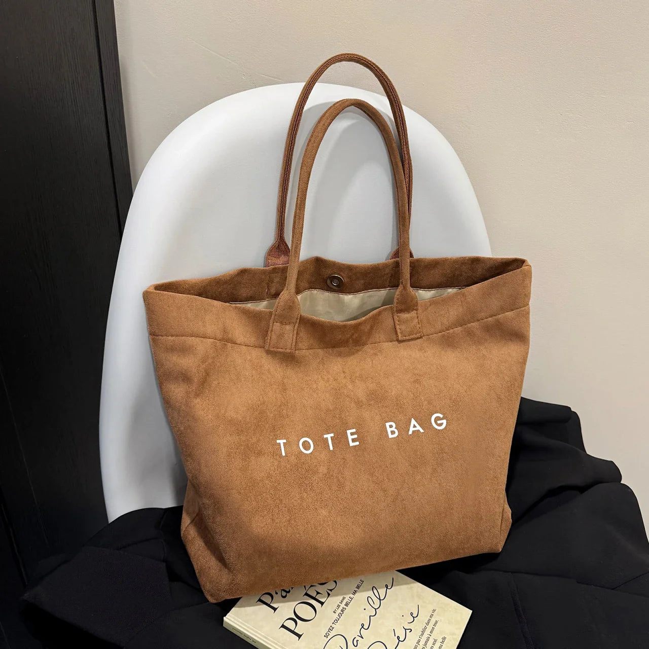 Edle Shopper Lederoptik mit Innenfächern