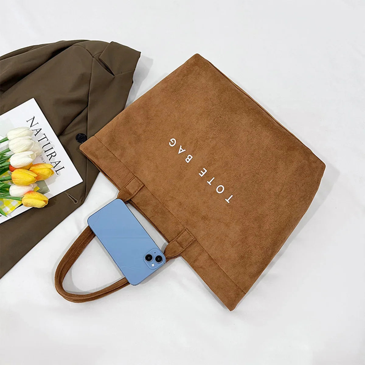 Edle Shopper Lederoptik mit Innenfächern