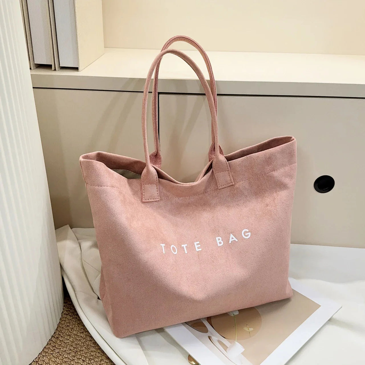Edle Shopper Lederoptik mit Innenfächern