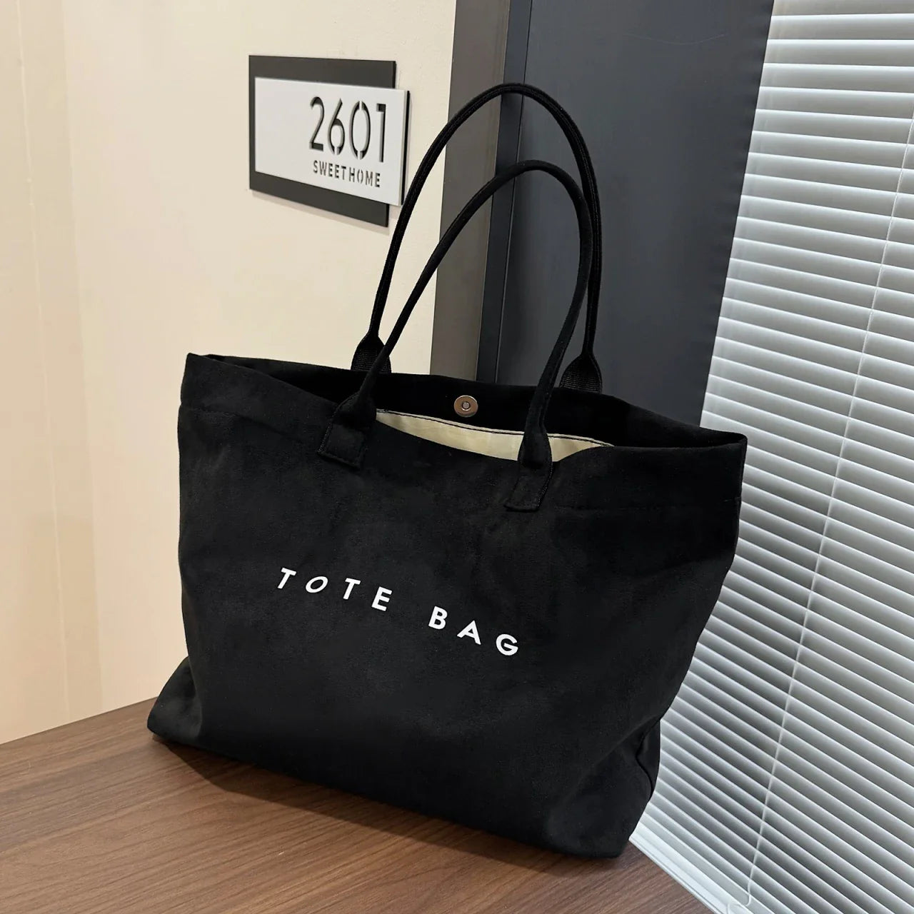 Edle Shopper Lederoptik mit Innenfächern