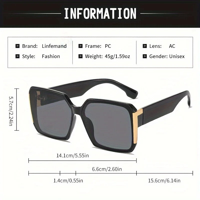 Stilvolle Sonnenbrille Oversize PC UV400