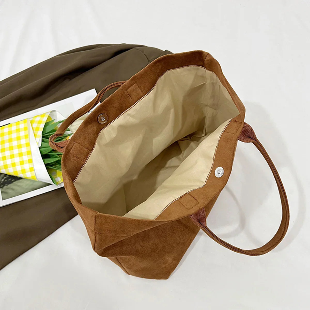 Edle Shopper Lederoptik mit Innenfächern