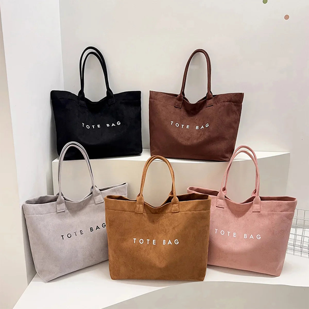 Edle Shopper Lederoptik mit Innenfächern